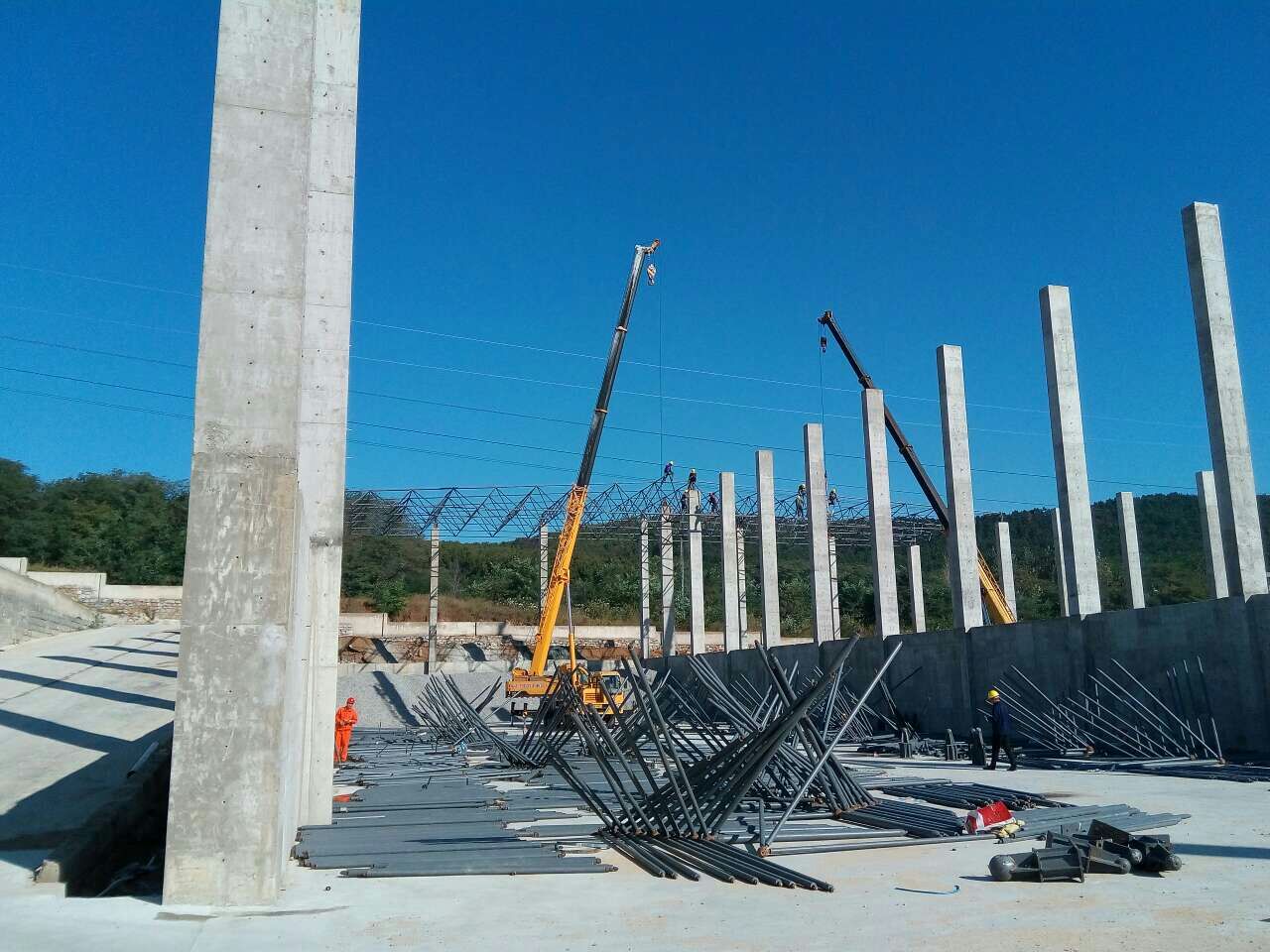 湘潭威海搅拌站网架